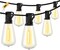 100FT LED Outdoor String Lights, 2700K LED Patio Lights with 50+2 Shatterproof Vintage Bulbs, Hanging String Lights Waterproof Outside for Porch, Backyard, Garden, Gazebo